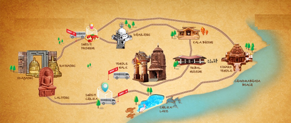 tourist places in orissa in hindi